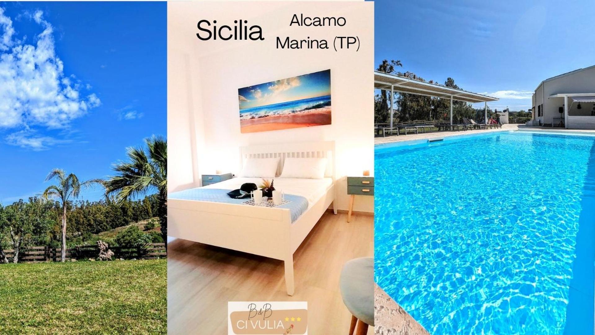 Ci Vulia B&B - Sicilia Sea, Pool, Bbq, Tv, Wi-Fi Alcamo Marina Exterior photo